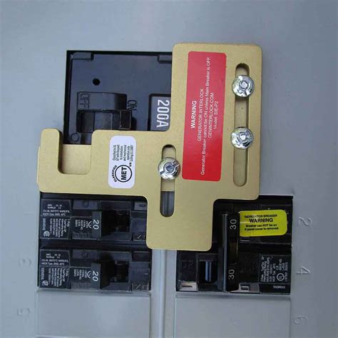 electric fuse box with interlock|breaker lockout kit.